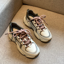 Old Daddy Shoes Women Wave 2022 Spring New Fashion Parquet With Net Red Thick Bottom Sneakers Casual Shoes