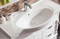 The new semi-embedded one ceramic washbasin cabinet basin on the table wash basin wash basin bathroom cabinet basin
