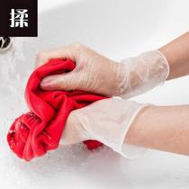 Enlarge small wear-resistant household plastic disposable multi-purpose gloves sanitary packaging kitchen extended multi-function