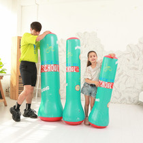 Vertical tumbler toy inflatable boxing Post children sandbag baby sandbag post thickened fitness training equipment