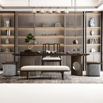 New Chinese light luxury tea table office kung fu tea table and chair simple small tea table Zen tea room Tea Table Furniture