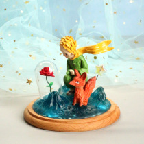 Small Princes Rose Flowers Car In-car Middle Control Desk Creative Fairy Tale B612 Planet Seven New Years Eve Car Pendulum