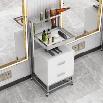 Hair tool cabinet Hair salon special barbershop cabinet Tool table High-grade hot dyeing cart Beauty salon shelf