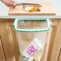 Kitchen trash can hanging creative household cabinet door back garbage bag storage rack Plastic Bag Hanger garbage rack