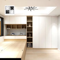 Shanghai small apartment tatami custom study custom window cabinet lift cloakroom wardrobe whole house customization