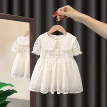 Summer 2021 new female baby princess skirt girls dress childrens swimsuit western style childrens yarn skirt