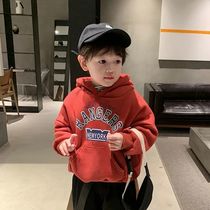 Small chattering 2021 new products ~ boys thin hooded clothes foreign style baby girls children with hooded clothes 3
