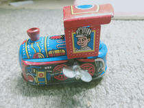  Nostalgic 1980s iron locomotive winding clockwork Iron toy collectibles Classic traditional retro