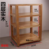 Walnuts Wood Solid Wood Log Oak Sound Three Four Floors Cabinet Equipment Cabinet Power Amplifier Speaker TV Cabinet Customised Booking