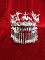 New Miao Silver Headwear Miao Dong Aquarium 6 Bird Tassel Hair Hairpin National Costume Performance Collar Accessories