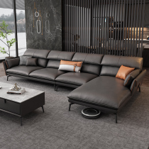 Italian leave-in technology cloth Sofa Chaise combination size apartment type Living room Nordic corner L-type fabric latex