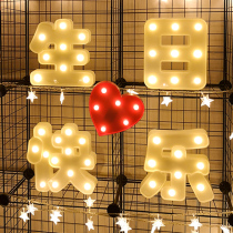 LED Led Letter LightBirthday Happy Party layout scene decoration trunk romantic surprise proposition