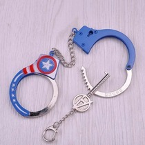 Spot the same day hair tone M cross handcuffs thick stainless steel 320g size adjustable universal handcuff hand buckle toy