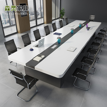 Office furniture large conference table long table simple modern conference room reception training negotiation long table and chair combination