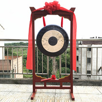 Golden gong with frame 40 cm 50 cm 36cm gong set Festive gongs and drums Solid wood gongs and drums frame Antique with frame gongs