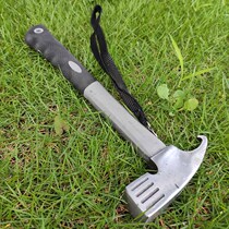 Outdoor multifunctional tent hammer nail fitting nail starter household hammer high carbon steel camping canopy safety hammer