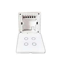 Type 86 entry wall type intelligent switch control housing 2 5D curved tempered glass panel