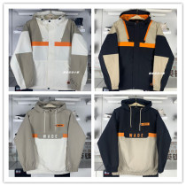 Li Ning 2022 spring new mens Wade series hooded loose loose wind sports trench coat AFDS111 203