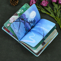 Gusu ancient style Hand Book color page illustration Chinese style cute girl diary retro notepad notebook notebook