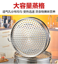 Thickened stainless steel steamer Commercial steamer small steamer Shaxian snack steamer bun shop Stainless steel steamer