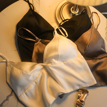 Italian LA underwear female silkworm silk without steel ring underwear sexy luxury sling bra summer thin bra