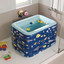 Baby inflatable swimming pool children's pool indoor baby swimming bucket household padded foldable children's bath pool