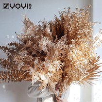 Youyi Gold Leaf Ginkgo Leaf Lunar New Year Flower Landing Decoration Eucalyptus Bucket Simulation Holly Rime Accessories