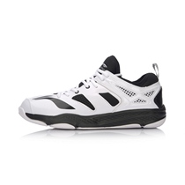 Li Ning mens 2020 new shock absorption wear-resistant badminton training shoes cloud moving mens sports shoes AYTM019