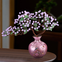 Natural crystal jade jade pulp home living room wine cabinet office housewarming gift opening jade carving handicraft ornaments