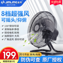 Jinling electric fan Household shaking head powerful desktop lying fan Commercial large wind floor fan High-power electric fan static