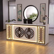 New Chinese style Retro cashier bar Beauty salon front desk Health hall Antique reception desk Chinese style restaurant counter