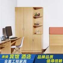 Plate hotel furniture Hotel corner wardrobe Hotel furniture custom TV cabinet Bed stool Shoe cabinet Full set