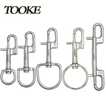 TOOKE 316 stainless steel blind buckle single head hook double head diving elephant pull wire wheel technology diving side hanging universal hook