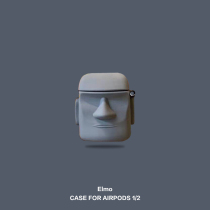 Creative stone portrait Aimo airpods protective cover for Apple wireless Bluetooth ear shell 1 2 generation soft men and women