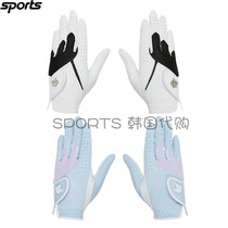 South Korea DESCENTE di Sante 22 spring golf points mesh breathable non-slip pair of female gloves