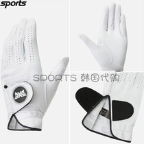 South Korean PXG Gore accessories 22 Spring paragraph male goolf matching color letter left hand single hand sheepskin breathable glove