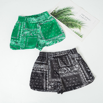9 9 22 New Ladies Summer Beach Shorts Ultra Short Silky Fabric Retro Elastic Waist Womens Casual Pants