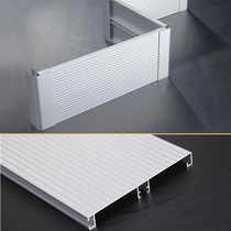 Kitchen cabinet skirting board baffle kitchen 12cm skirting line enclosure aluminum alloy 10cm lower cabinet footing line buckle