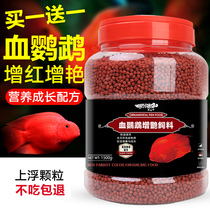 Blood parrot feed fish food goldfish fish fish food Red Blood parrot tropical fish red parrot color feed