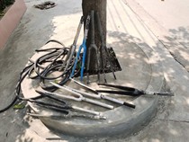 Carbon fiber 700c highway front fork quick release barrel shaft