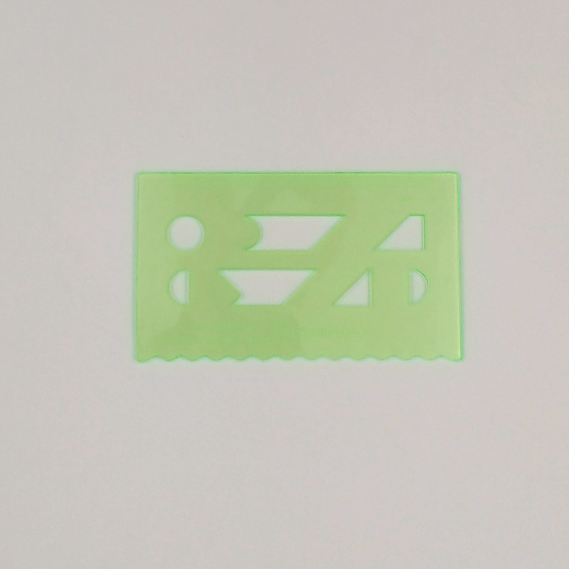 Modern intelligence seven smart board special ruler accessories plastic transparent rectangular seven smart drawing board 7003 bare plate