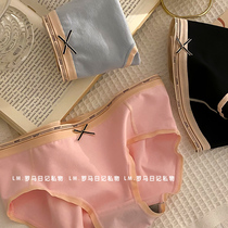 Teenage girl sensation Underpants Womens pure cotton antibacterial day series Waist Sweet sports Wind Students All cotton girls Breathable Triangle Pants