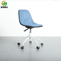 Simple office chair lifting swivel chair sponge soft seat apartment small chair leisure wheel conference chair blue reception chair