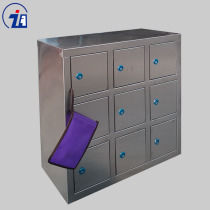 Steel mobile phone storage cabinet Stainless steel mobile phone cabinet army multi-door usb gas station custom walkie-talkie charging box