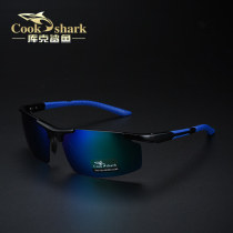 Cook Shark Sunglasses Mens polarized Driver Mirror Driving driving Colorful glasses sunglasses