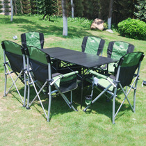 Outdoor folding table and chair portable picnic barbecue folding table and chair self driving tour car table and chair travel equipment combination