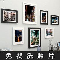 Photo Wall photo frame combination hanging wall Wall girl room background wall decorations ins no punch washing photos