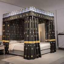 2022 new shading mosquito net bed curtain one-piece 1 5 m 1 8m thickened dust resistant floor bedroom home bed mantle
