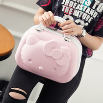 New cute cartoon student cosmetic case ABS14 inch travel box fashion trumpet Lady suitcase suitcase suitcase