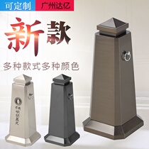 New stainless steel road cone hotel sign no cone parking column property Road Pier barricade black gold Bronze